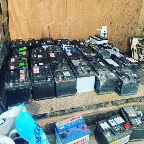 Bulk scrap collection of commercial UPS and car batteries for disposal